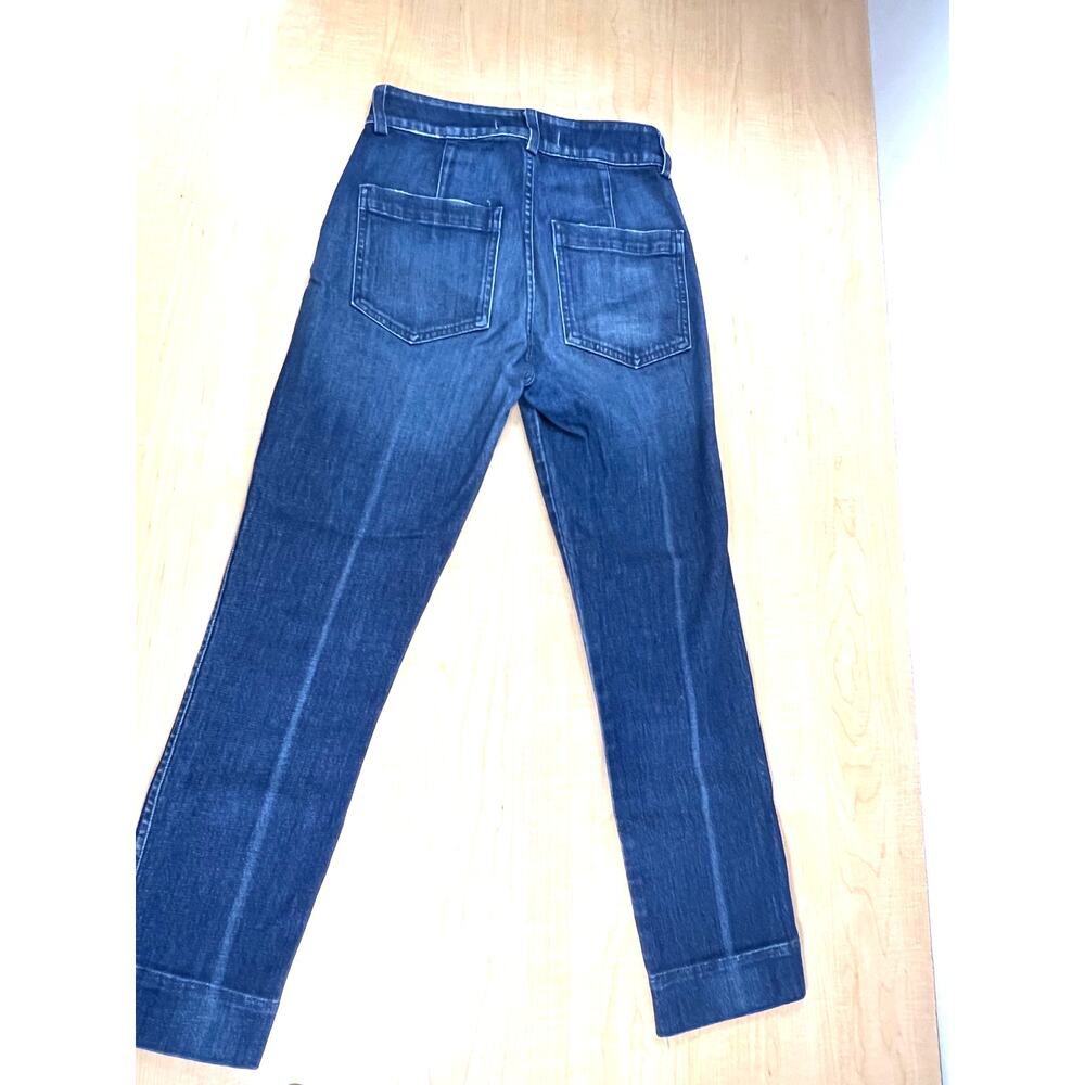 AMO Womans Audrey Eclipse High‎ Rise Jeans in Shadow Play Straight Leg Size 25